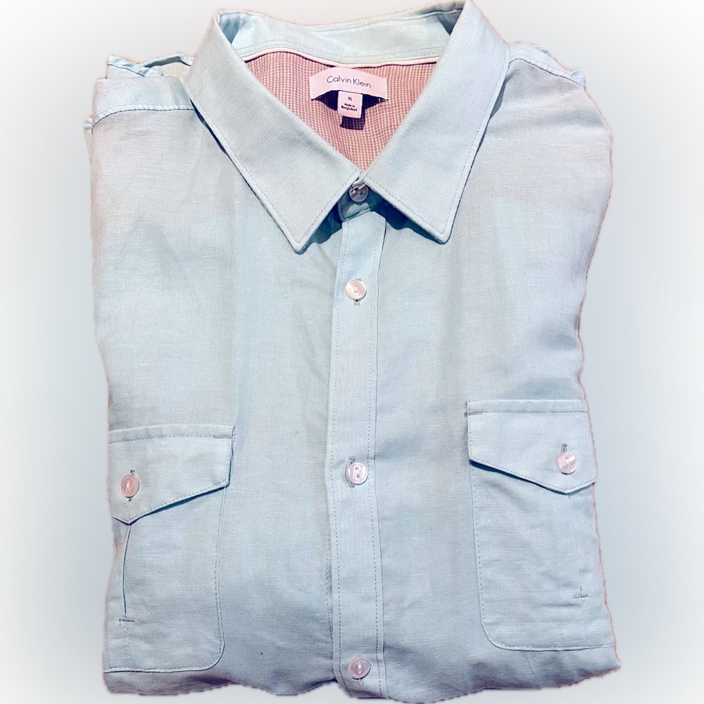 Calvin Klein Linen Shirt - So Versatile!
